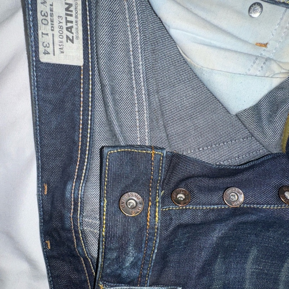 Diesel Blue Bootcut Jeans with Classic Stitching